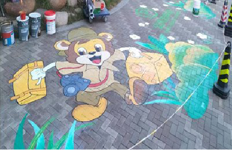 湖州夏季画地面彩绘会遇到的问题