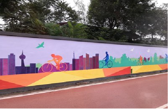 湖州墙体彩绘-围墙