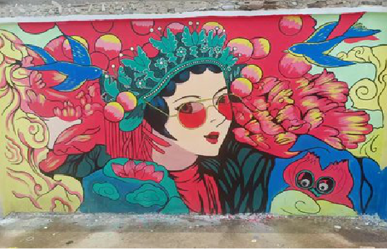 湖州墙体彩绘-网红墙