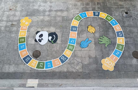 湖州地面游戏彩绘