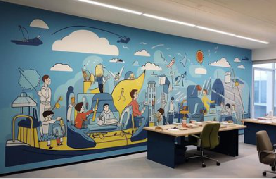 湖州办公室墙绘的特点。