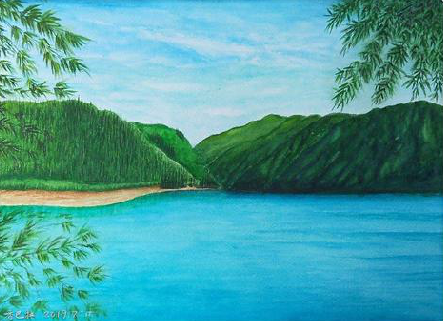 湖州在墙绘中，如何绘画绿水青山？